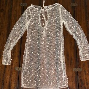 Chic Sheer White Swim Cover-Up
